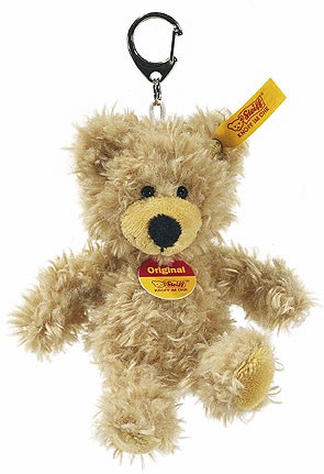 Steiff Keyrings & Miniatures - CHARLY TEDDY BEAR KEYRING BEIGE 12CM
