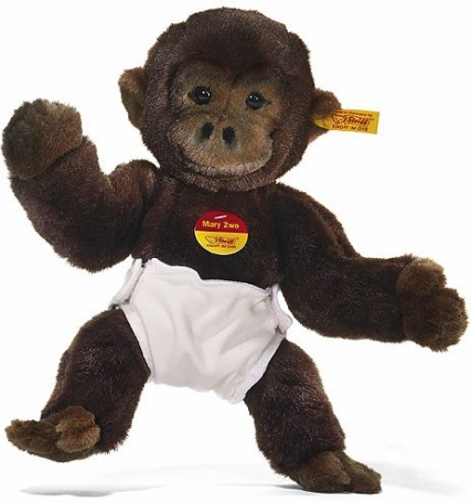 Steiff Animals - GORILLA BABY MARY ZWO 30CM