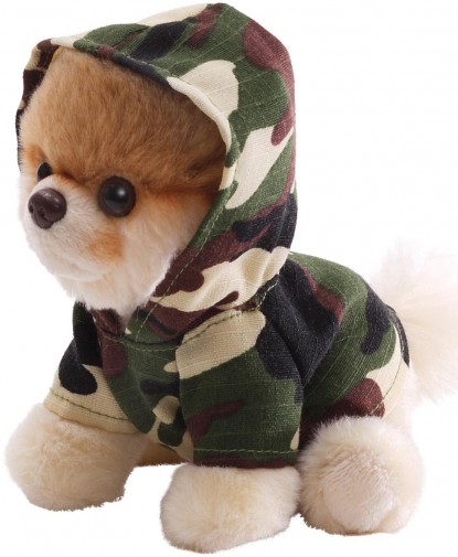 Retired Bears and Animals - BOO IN CAMOUFLAGE HOODIE 12.5CM