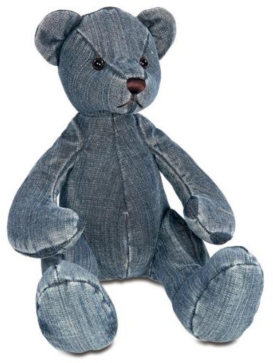 More Teddy Bears & Animals - DENIM BEAR 39CM