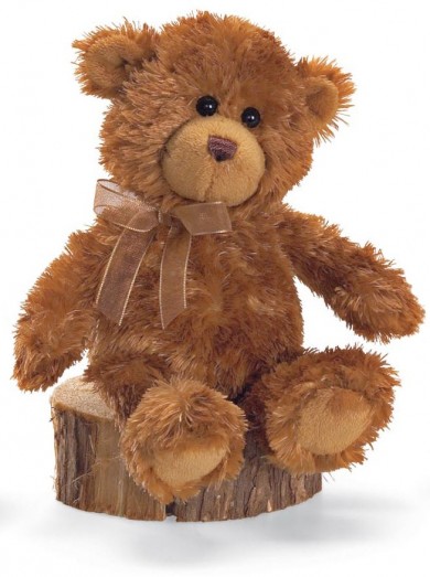 Retired Bears and Animals - MINI TEDDY BEAR BROWN & BEIGE 18CM