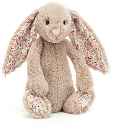 Retired Jellycat at Corfe Bears - BLOSSOM BUNNY BEA BEIGE SMALL 18CM