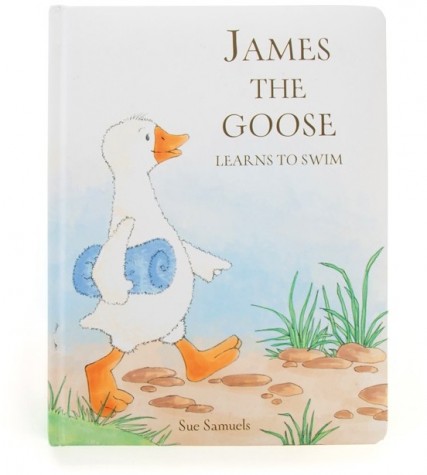 Retired Jellycat at Corfe Bears - JAMES THE GOOSE BOOK