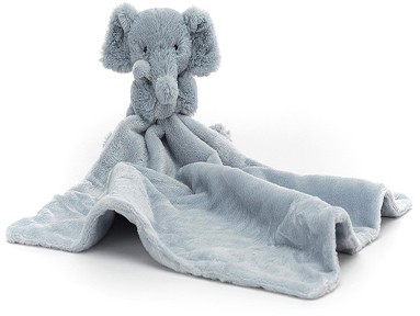 Retired Jellycat at Corfe Bears - SNUGGLET ELEPHANT SOOTHER/COMFORTER 33CM