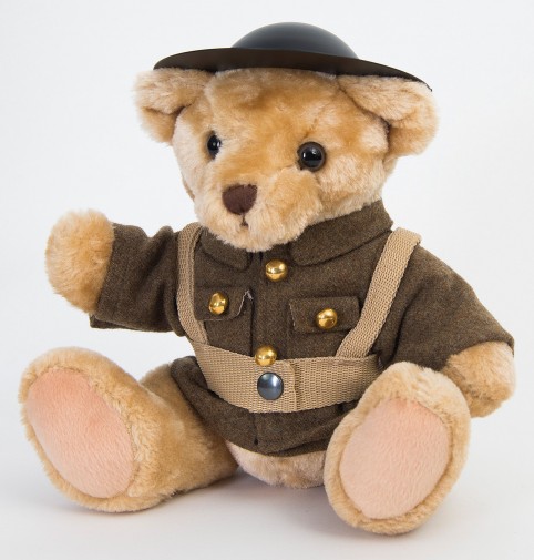 Retired Bears and Animals - WORLD WAR I SOLDIER TEDDY BEAR 34CM