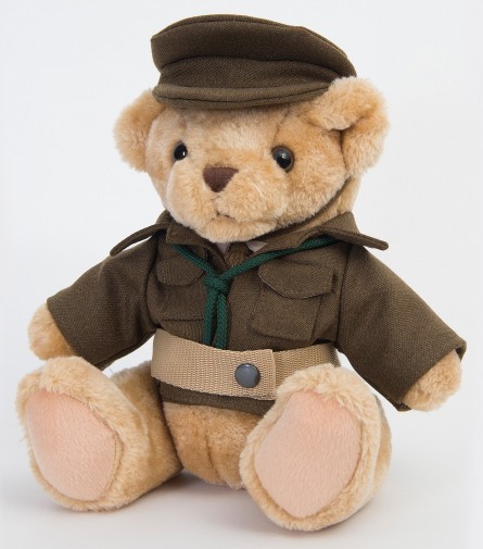 Retired Bears and Animals - WORLD WAR II HOME GUARD TEDDY BEAR 34CM