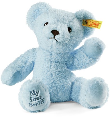 Retired Steiff Bears - MY FIRST STEIFF TEDDY BEAR BLUE 24CM