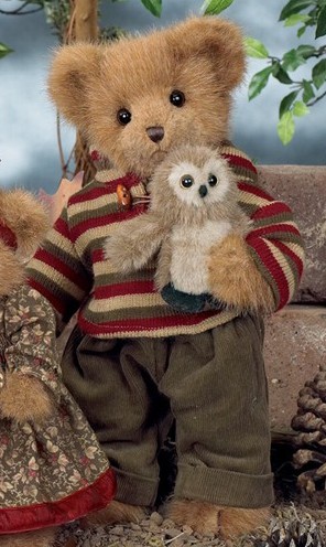Retired Bearington Bears - SCOOTER & HOOTER 14"