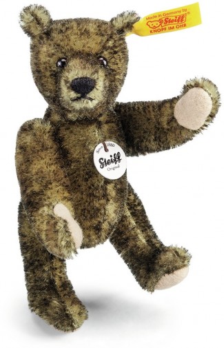 Retired Steiff Bears - MINIATURE GREEN-TIPPED TEDDY BEAR 12CM