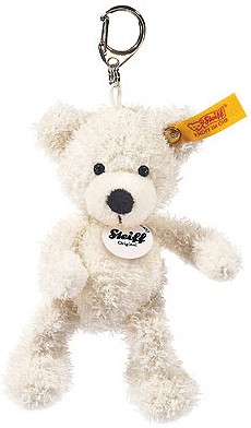 Retired Steiff Bears - KEYRING LOTTE TEDDY BEAR WHITE 12CM
