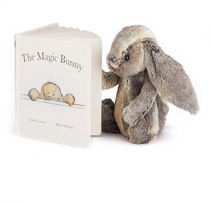 Retired Jellycat at Corfe Bears - BOOK - THE MAGIC BUNNY