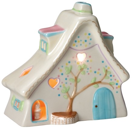 Retired Bears and Animals - BUNNY COTTAGE NIGHT LIGHT