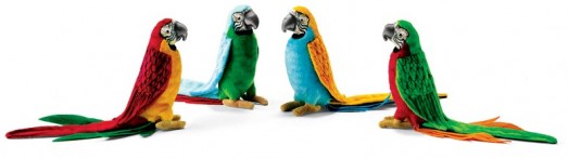 Retired Bears and Animals - PARROT ASSORTED 16CM