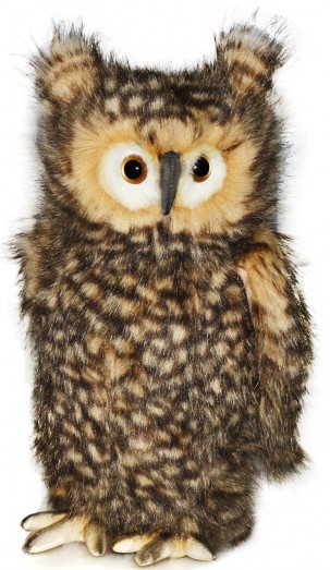 Retired Bears and Animals - OWL WITH MOVING HEAD 34CM