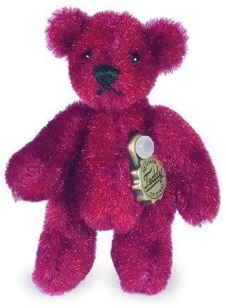 Retired Bears and Animals - MINIATURE TEDDY RED 4CM