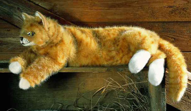 large ginger cat soft toy