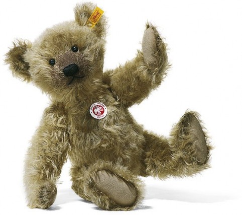 Retired Steiff Bears - CLASSIC TEDDY BEAR BRASS 42CM