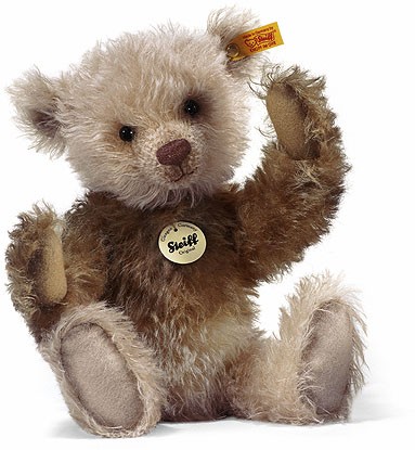 Retired Steiff Bears - MOHAIR CLASSIC LATTE MACCHIATO - BROWN/CREAM 33CM