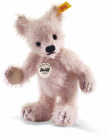 Retired Steiff Bears - MOHAIR CLASSIC BIG FOOT PINK 16CM