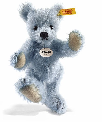 Retired Steiff Bears - CLASSIC BIG FOOT LIGHT BLUE 16CM