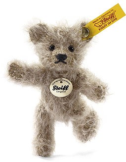 Retired Steiff Bears - MOHAIR MINI TEDDY BEAR SAND 8CM