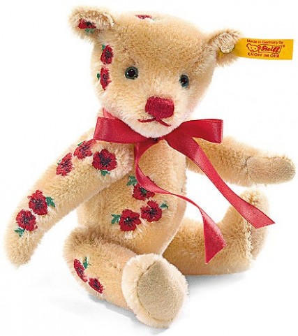 Retired Steiff Bears - CLASSIC TEDDY BEAR WILD ROSE 18CM