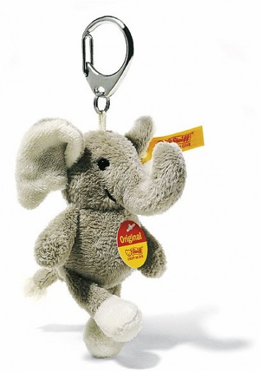 Retired Steiff Bears - KEYRING ELEPHANT GREY 10CM