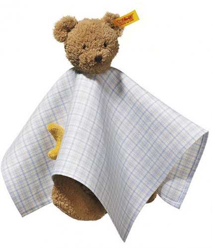 Retired Steiff Bears - MOON BEAR COMFORTER BLUE 28CM