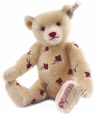 Retired Steiff Bears - MOHAIR ENGLISH MUSICAL BEAR BLOND 30CM