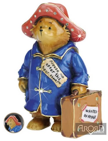 Retired Bears and Animals - PADDINGTON TRINKET BOX & CAMEO PIN