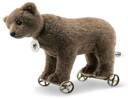 Retired Steiff Bears - BEAR ON WHEELS REPLICA 1904 **SPECIAL OFFER**