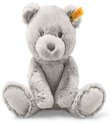 Retired Steiff Bears - BEARZY TEDDY BEAR GREY 28CM