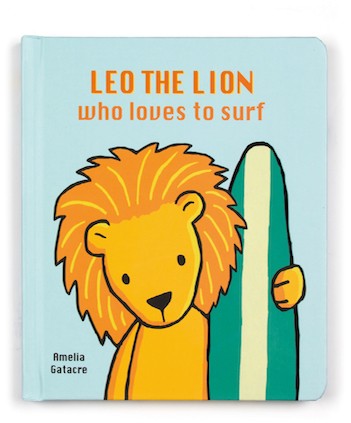 Retired Jellycat at Corfe Bears - BOOK - LEO THE LION WHO LOVES TO SURF