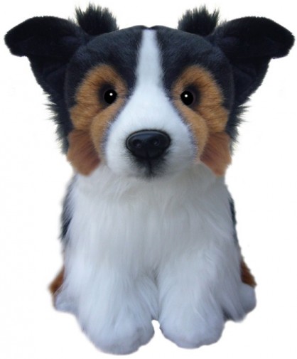 Dog Breeds - BORDER COLLIE TRI COLOUR SOFT TOY DOG 30.5CM