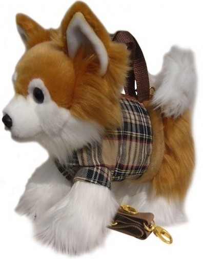 Retired Faithful Friends - CHIHUAHUA LONG COAT SOFT TOY HANDBAG/SHOULDER BAG 12"