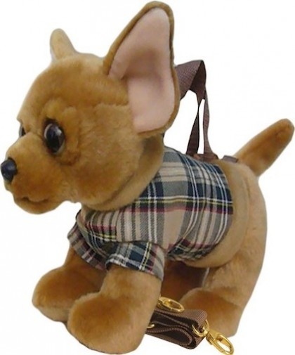 Retired Faithful Friends - CHIHUAHUA SHORT COAT SOFT TOY HANDBAG/SHOULDER BAG 12"