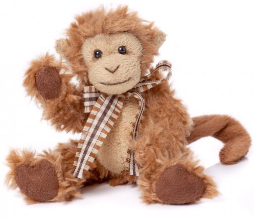 Retired At Corfe Bears - MINA MONKEY KEYRING 13CM