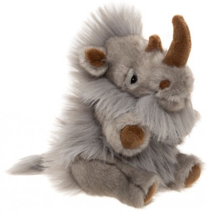 In Stock Now - CUDDLE CUB WOOLLY RHINO 13CM