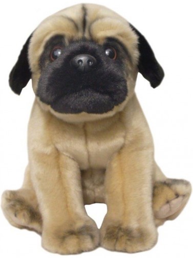 Retired Faithful Friends - PUG FAWN SOFT TOY DOG 30.5CM