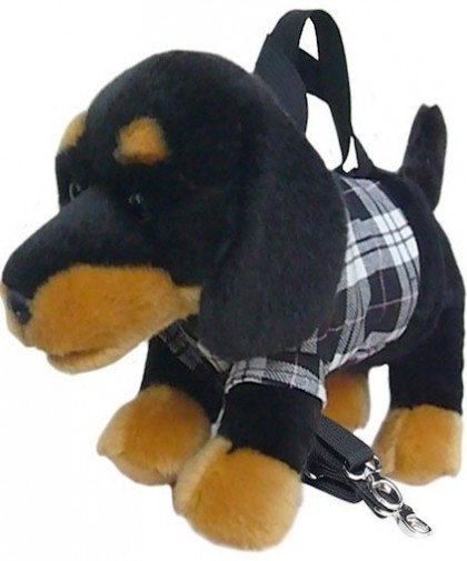 Retired Faithful Friends - DACHSHUND SOFT TOY DOG HANDBAG/SHOULDER BAG 12"