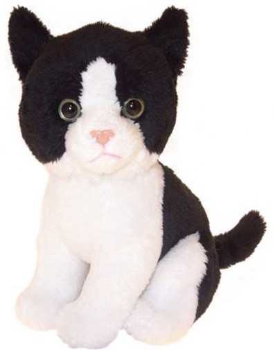 Retired Faithful Friends - BLACK & WHITE SOFT TOY CAT 17CM