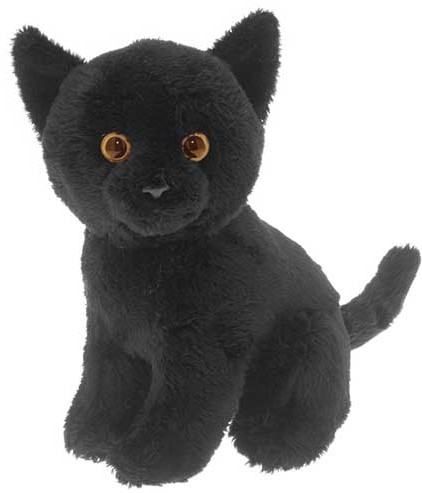 Retired Faithful Friends - BLACK SOFT TOY CAT 17CM