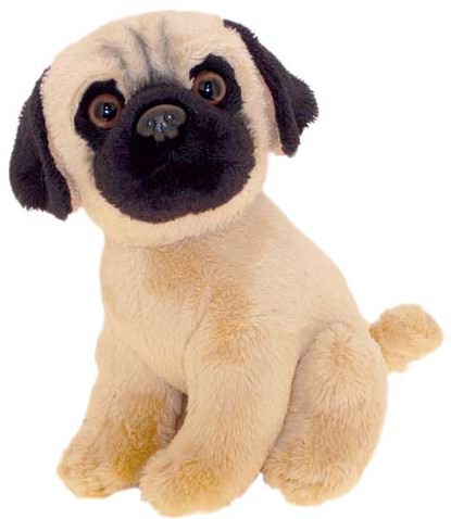 Retired Faithful Friends - PUG FAWN SOFT TOY DOG 17CM