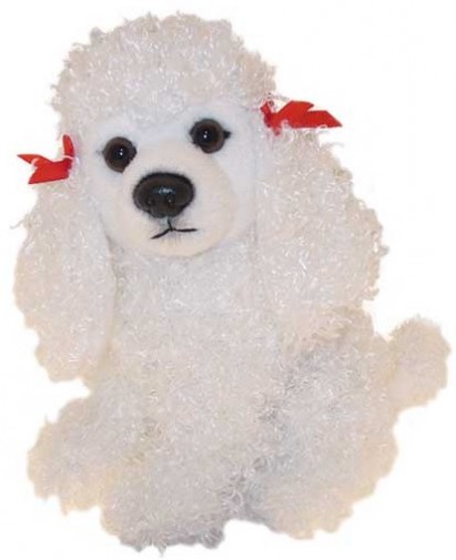 Retired Faithful Friends - POODLE WHITE SOFT TOY DOG 17CM