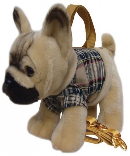 Retired Faithful Friends - FRENCH BULLDOG SOFT TOY DOG HANDBAG/SHOULDER BAG 12"