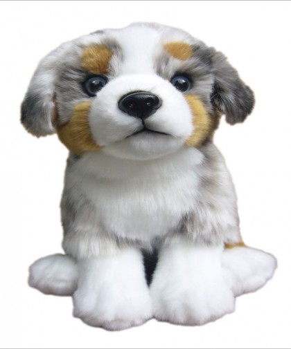 Dog Breeds - AUSTRALIAN SHEPHERD SOFT TOY DOG 30.5CM