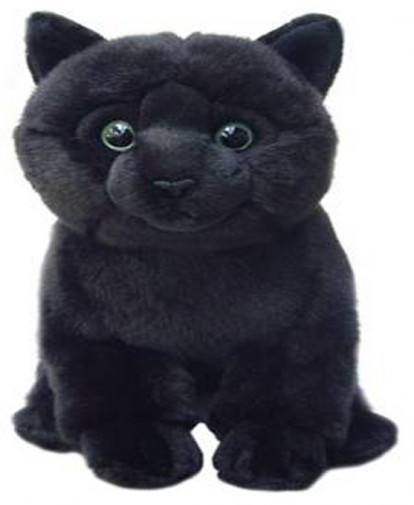 Cats - BLACK SOFT TOY CAT 30.5CM