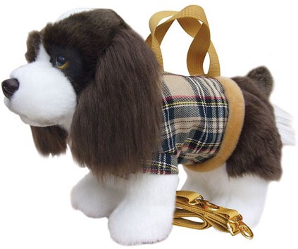 Retired Faithful Friends - ENGLISH SPRINGER SPANIEL SOFT TOY DOG HANDBAG/SHOULDER BAG 12"