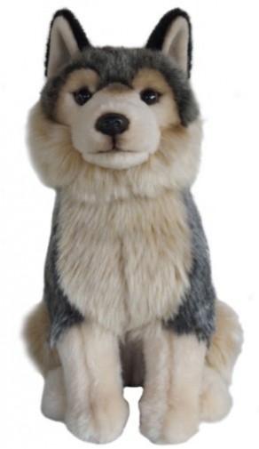 Retired Faithful Friends - GREY WOLF SOFT TOY 30.5CM