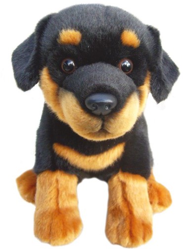 Dog Breeds - ROTTWEILER SOFT TOY DOG 30.5CM